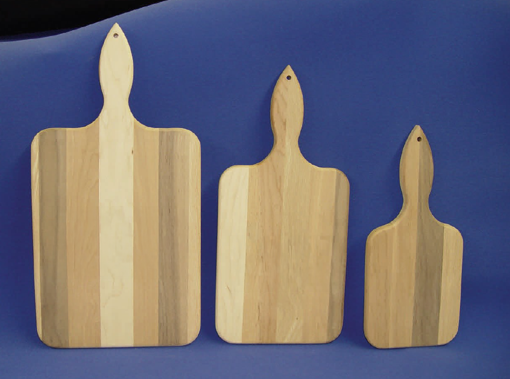 a selection of cutting boards