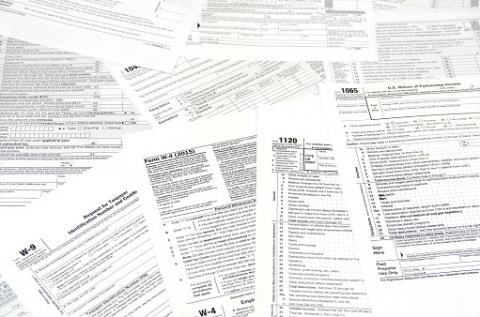PHOTO: Thinkstock.com. Various blank USA tax forms